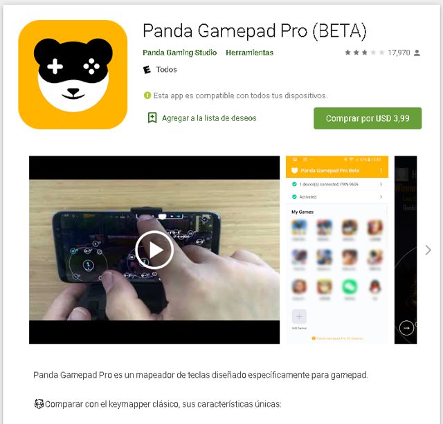 soltero Won espacio Panda Gamepad Pro: Cómo Descargar y Consejos - Android Doncomos.com