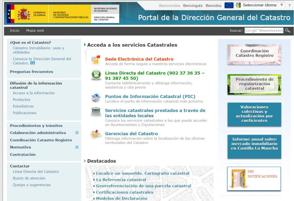 Cómo consultar el catastro