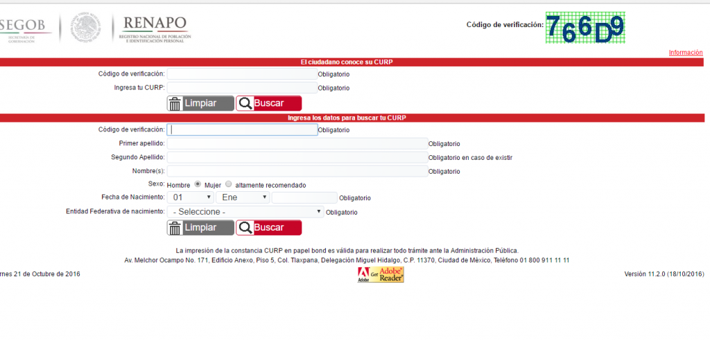 Cómo saber mi CURP