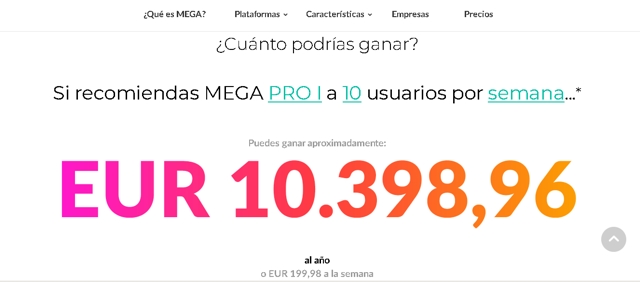 ganar dinero con Mega