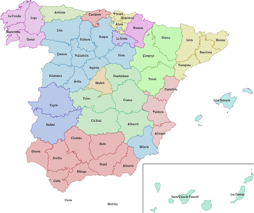 Cuántas Provincias Tiene España Educar 5451