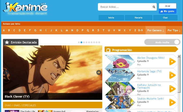 páginas para ver anime