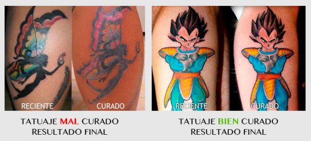 curar tatuaje