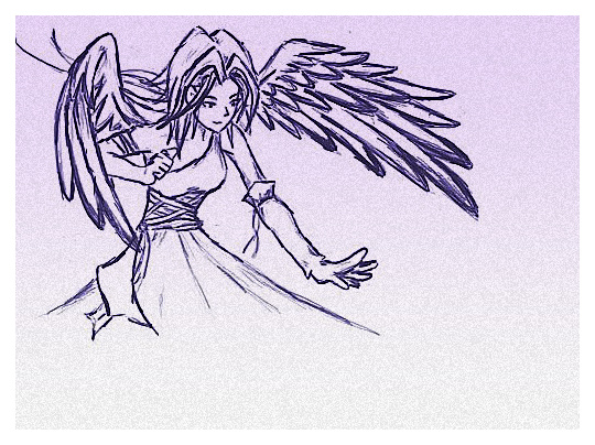 dibujos a lapiz de angeles